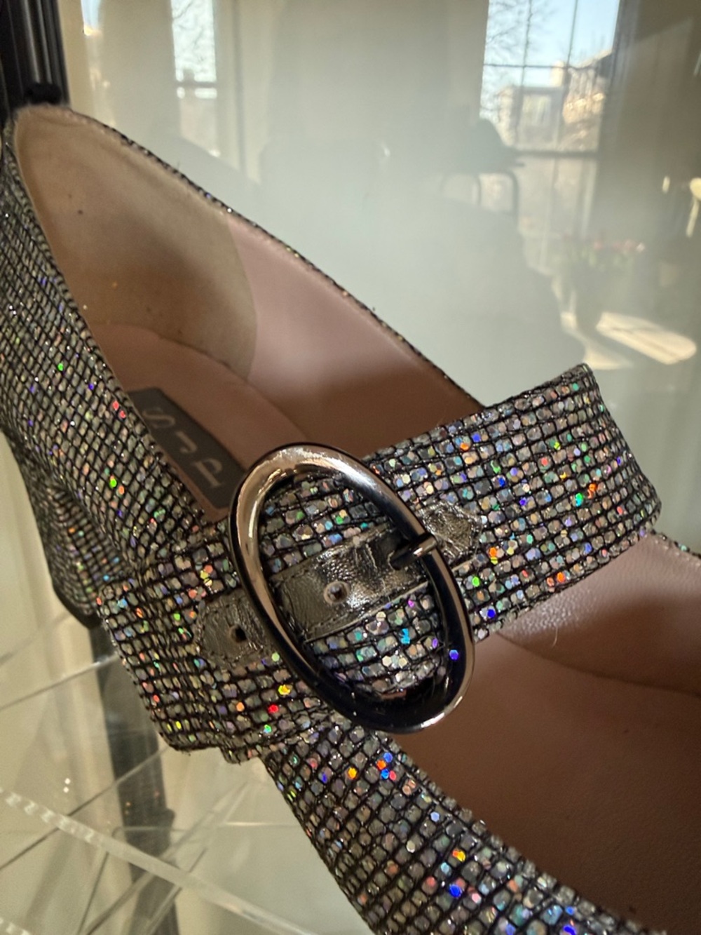 SJP by Sarah Jessica Parker Iridescent Glitter Mary Jane Pump - Picture 10 of 16